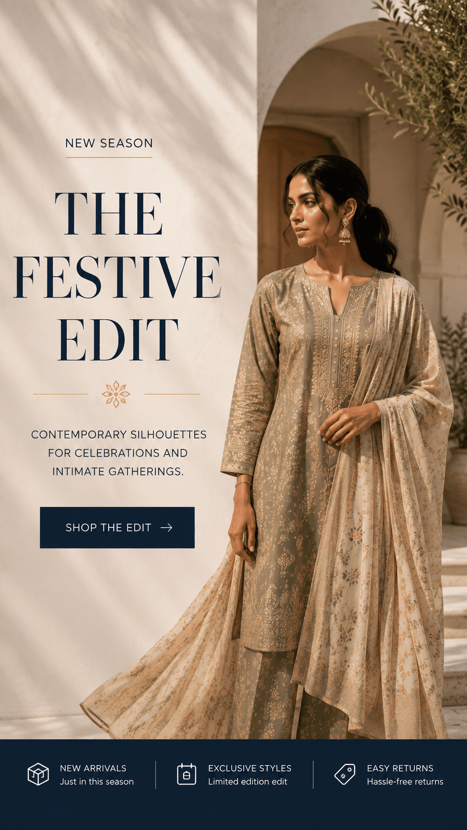 Dress for the Moment contemporary Indian fashion campaign