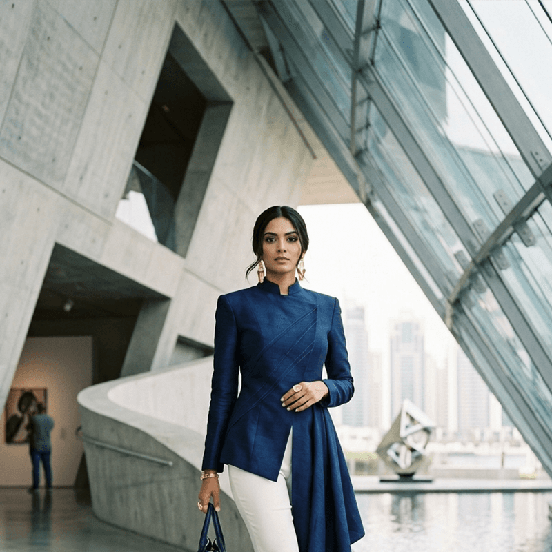 Modern evening silhouettes and contemporary Indian fusion styles